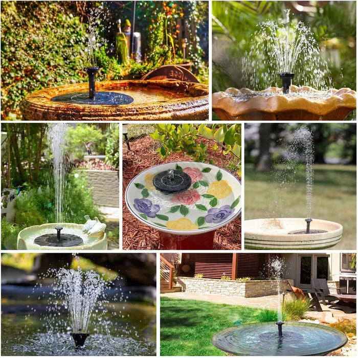 CILIFER® ⏳Time-Limited Special⏰Compact Solar Bird Fountain Pump – Keep Your Garden Alive! 🐦️