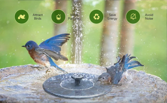 CILIFER® ⏳Time-Limited Special⏰Compact Solar Bird Fountain Pump – Keep Your Garden Alive! 🐦️