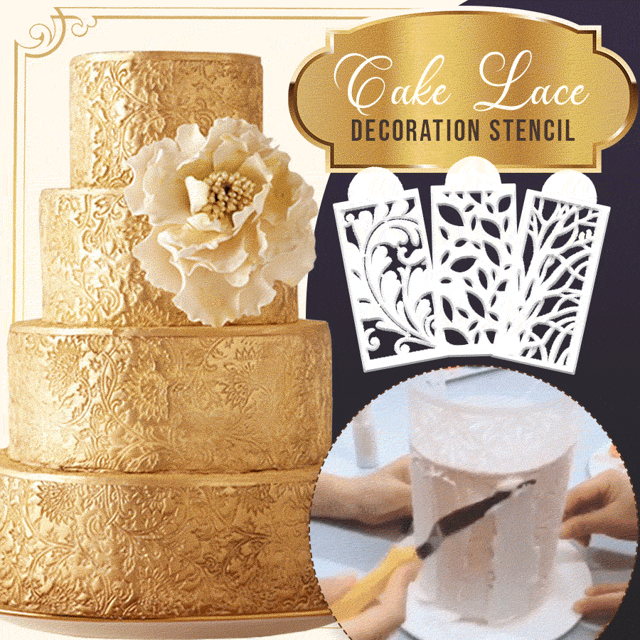 Cake Lace Decoration Stencil (Set of 10)