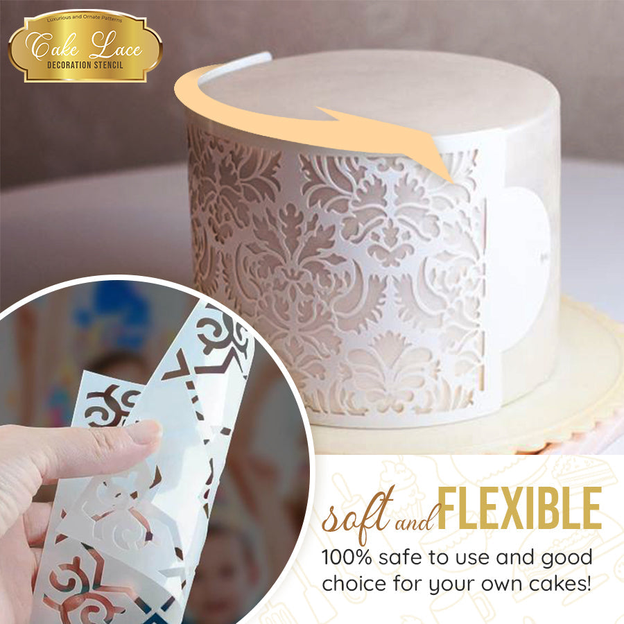 Cake Lace Decoration Stencil (Set of 10)