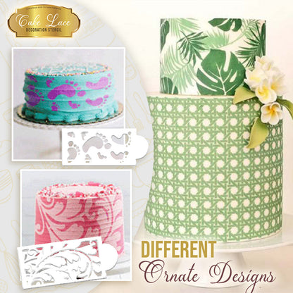 Cake Lace Decoration Stencil (Set of 10)