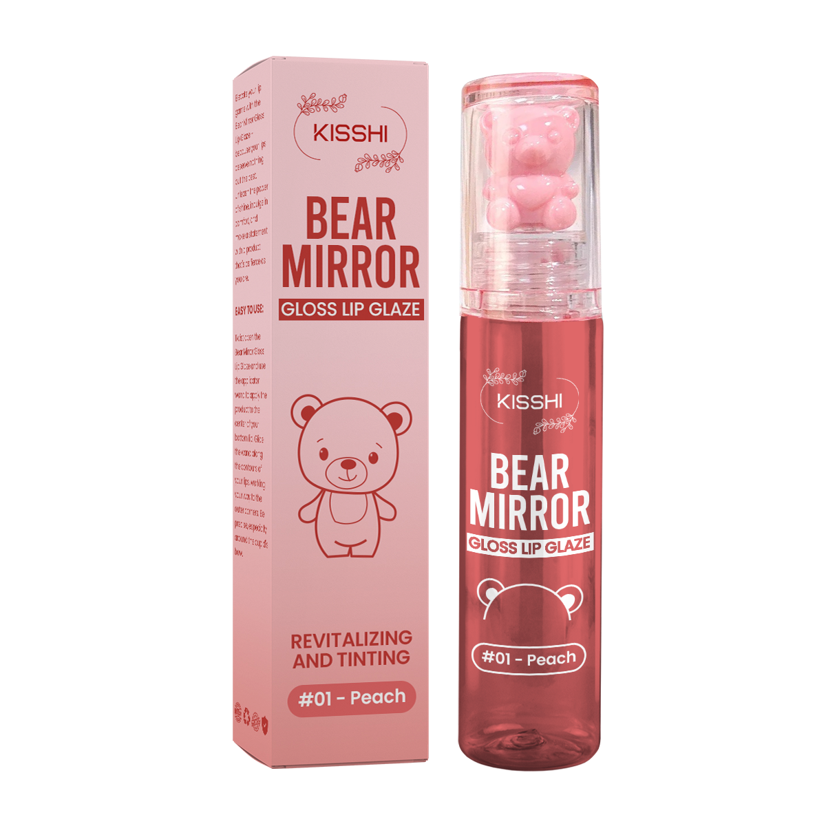 KISSHI™ Bear Mirror Gloss Lip Glaze