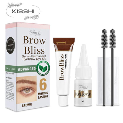 KISSHI™ BrowBliss Semi-Permanent Eyebrow Tinting Kit