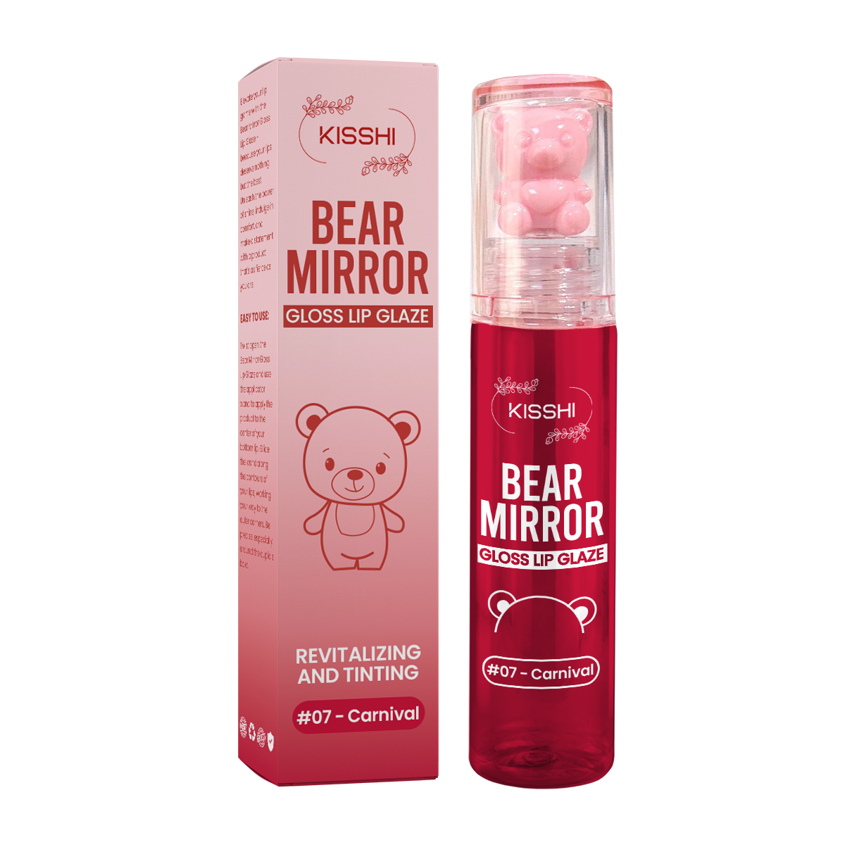KISSHI™ Bear Mirror Gloss Lip Glaze