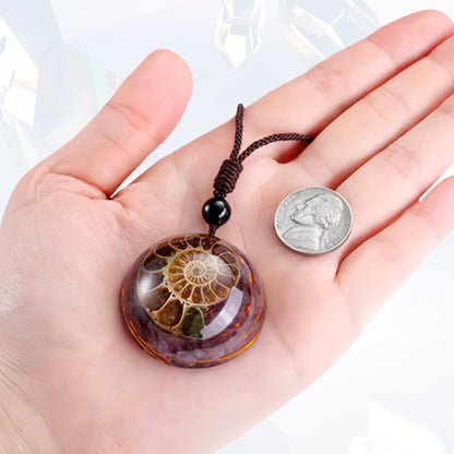 Kisshi™ Amethyst Spiral Energy Magnetic Pendant