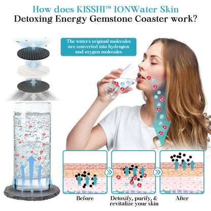 Kisshi™ FRESH IONWater Skin Detoxing Energy Gemstone Coaster