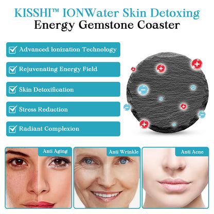 Kisshi™ FRESH IONWater Skin Detoxing Energy Gemstone Coaster