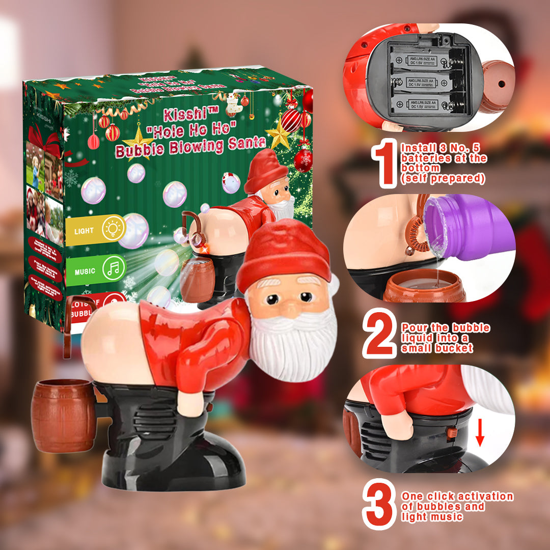 Kisshi™ "Hole Ho Ho" Bubble Blowing Machine