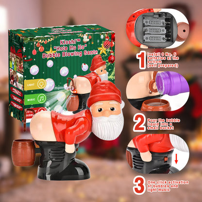 Kisshi™ "Hole Ho Ho" Bubble Blowing Machine