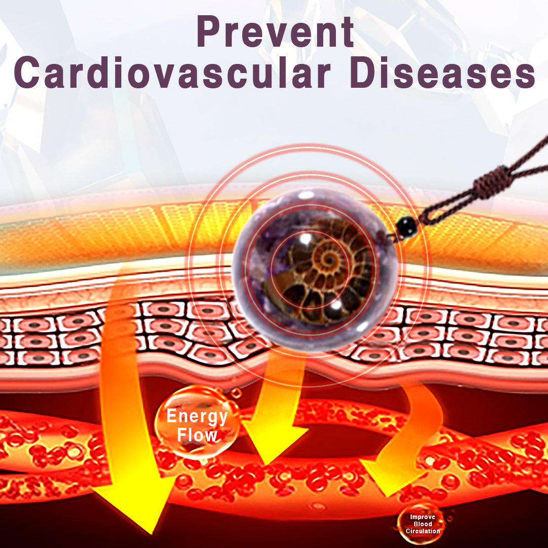 Kisshi™ Amethyst Spiral Energy Magnetic Pendant