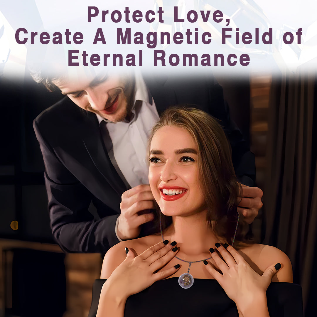 Kisshi™ Amethyst Spiral Energy Magnetic Pendant